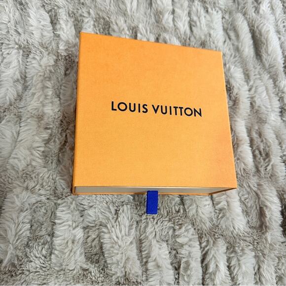 Louis Vuitton Orange Square Shaped Luxury Storage Or Gifting Boxes Lot Of 2 - Picture 2 of 11